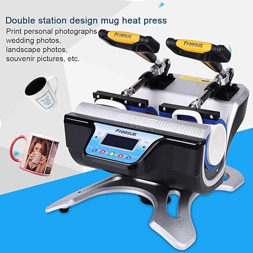 Presse À Chaud Pour Tasses 2 En 1 Presse Mug Sublimation 280 W 220 V Machine Transfert Mug 12,5 Cm De Hauteur Sublimation De Tasse De DIY 180 ℃ Machine D'impression De Transfert Contrôle LCD - Nail Gallerys