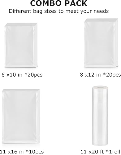 Bonsenkitchen Machine à emballer sous vide, pour aliments secs et humides, avec cutter intégré - Nail Gallerys