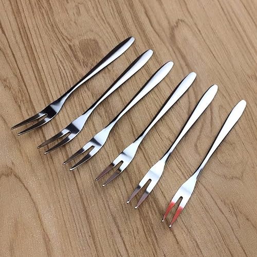 Yurosiay Lot de 12 Mini Fourchettes à Fruits en Acier Inoxydable Poli Brillant Fourchettes à Dessert Fourchettes à Cocktail Fourchette à Dîner Pour la Maison le Restaurant ou l'hôtel - Nail Gallerys