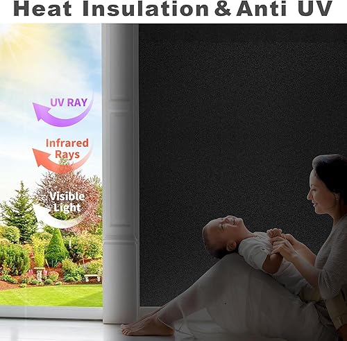 Antrect Film Dépoli Fenetre Filtre Fenetre Anti Regard, Film Occultant Fenêtre 30x200cm Cache Fenetre Adhesif Anti Regard pour Salle de Bain Chambre Salon Bureau - Nail Gallerys