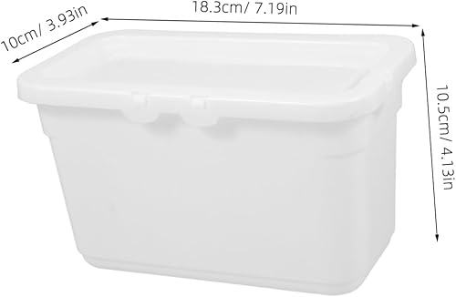 VALICLUD Boîte étui de rangement pour perles de porte-dosette à conteneurs de stockage de blanchisserie pots organisateur de bac à en pp blanche - Nail Gallerys