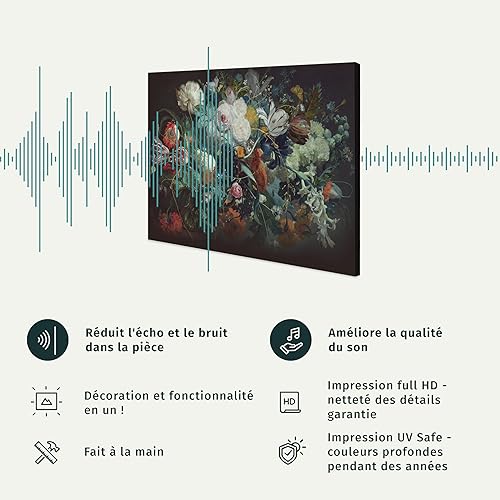 B&D XXL - Tableau décoratif paysage 200x100 cm - Impression sur toile colorée - Décoration murale pour salon et chambre - Arbres paysage forêt feuilles nature paysage plantes soleil c-C-0033-b-n - Nail Gallerys