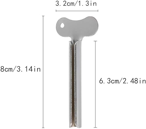 Dzxin Presse Tube Dentifrice, 6 Pièces Presse Tube Forme de Clé en métal Presseur de Dentifrice pour Pommades,Dentifrice,Cirage à Chaussures,Pigments - Nail Gallerys