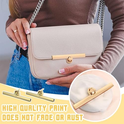 Fermoir Tourniquet pour Sac 2 Pièces Attache Fermoir Cartable Verrouillage Fermeture de Zinc DIY Artisanat Convient Rotative pour Fabriquer de Sac Bricolage Craft - Nail Gallerys