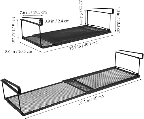 Ciieeo Organisateur De Rangement sous Étagère en Métal Robuste Support De Cuisine Extensible Séparateur Darmoire À Chaussures À Accès Facile - Nail Gallerys