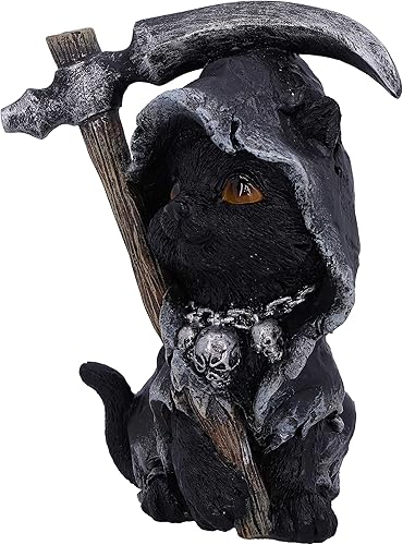 Nemesis Now Amara Grim Reaper Figurine Chat félin Noir 10,2 cm - Nail Gallerys