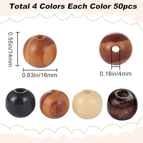 GORGECRAFT 500 pièce de Perles Ovales en Bois Rustique de Ferme en Bois Naturel de 15x7 mm Perles en Vrac avec Trou de 2.5 mm Perles D'Espacement en Macramé pour Bijoux Décorations de Noël Brun Coco - Nail Gallerys