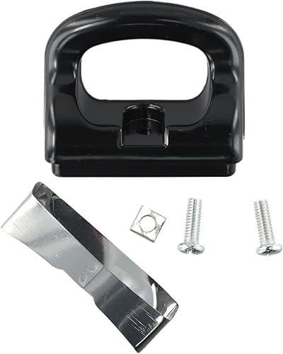 Lot de 2 poignées latérales en bakélite en métal pour cocotte minute - Accessoires courts pour marmite à vapeur - Noir - Nail Gallerys