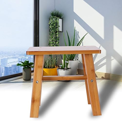 Escabeau, Tabouret de Siège d'enfant en Bois Mini Présentoir de Banc de Douche pour Cuisine Salle de Bain Chambre(30 * 25 * 4) - Nail Gallerys