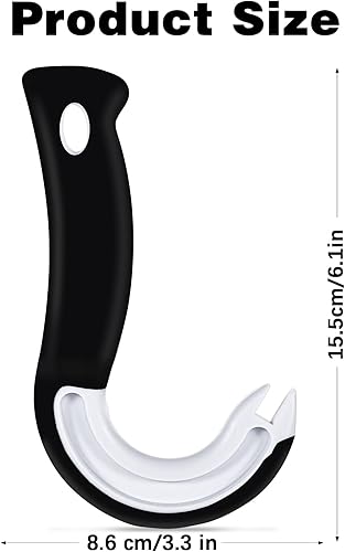 Ouvre-boîte en plastique - Ustensile de cuisine - Ouvre-boîte J - Crochet en forme de J - Ouvre-bocal - Ouvre-bocal - Ouvre-boîtes de conserve - Ouverture facile - Anneau de traction - Nail Gallerys