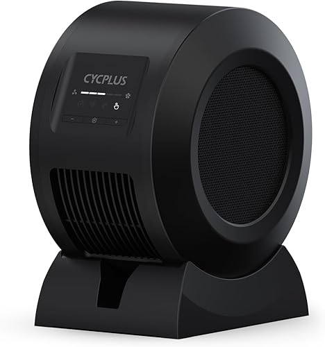 CYCPLUS Ventilateur de cyclisme d'intérieur intelligent, moteur BLDC, 5 modes de vitesse avec télécommande et contrôle par application, ventilateur de cyclisme Bluetooth/ANT+ à faible bruit pour - Nail Gallerys