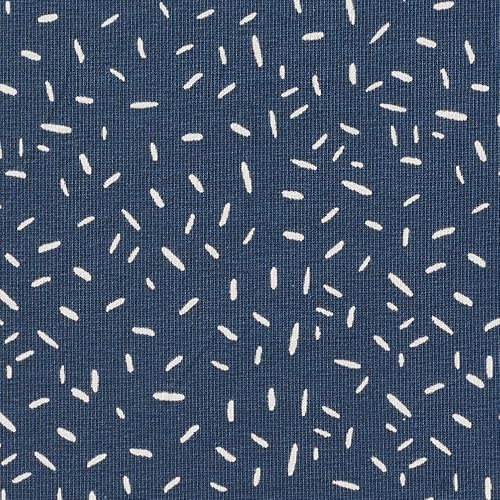 VBS Marché Tissu jersey rayures confetti bleu jean 145 cm de large Tissus déco au mètre Couture Tissus d'été - Nail Gallerys