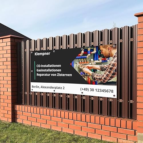 Bannière Publicitaire Personnalisée Extérieure | Banner sur Mesure Imperméable Haute Qualité pour Événements Commerciaux | Impression HD avec Texte et Logo Personnalisables - Format au Choix - Nail Gallerys