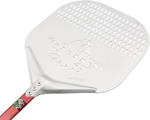 Lot 4 Pelles à Pizza Manche 120 cm, Diamètre Pizza 36 cm, Lot Professionnel de Pelles à Four en Aluminium et Acier - Nail Gallerys