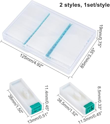 CHGCRAFT 2 Jeux de Chiffres Détachables en Plastique de 0 à 9 Chiffres et de Chiffres de A à Z pour la Fabrication de Cartes de Bricolage, Rectangle, Blanc - Nail Gallerys