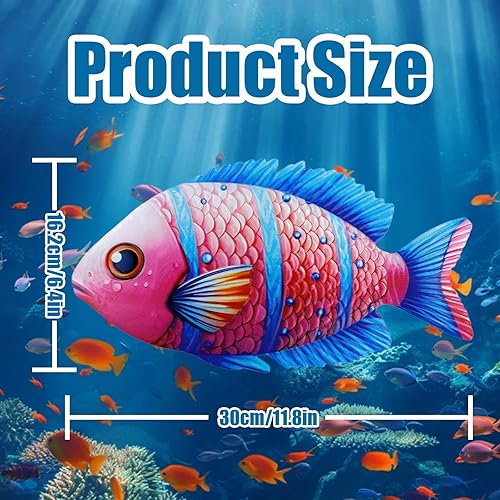 LIUCONGBD Lot de 4 décorations murales en métal en forme de poisson tropical, belle sculpture artistique de poisson tropical, décoration murale à suspendre sur la côte, pour l'intérieur ou - Nail Gallerys