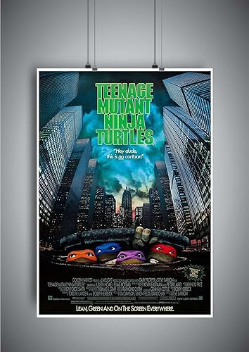Poster affiche tortues ninjas 1990 Classic Movie Original Film - Nail Gallerys