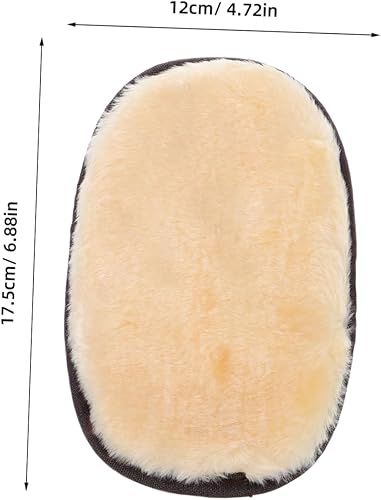 DEARMAMY Entretien du Cirage des Chaussures Chiffon De Nettoyage De Chaussures Brosse à Chaussures pour Le Nettoyage Brosse à Cirer pour Chaussures Khaki Peluche Imitation Agneau - Nail Gallerys