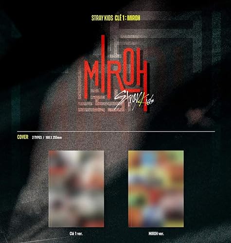 JYP Ent Stray Kids CLE 1 : Miroh (Clé 1 Version) The 4th Mini Standard Album CD-R+Photobook+3 QR Photocards+(Extra 4 Photocards+1 Double-Sided Photocard+Pocket Mirror) - Nail Gallerys