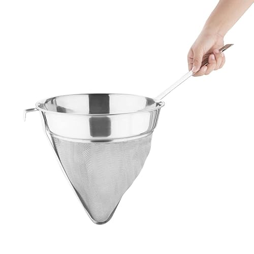 Vogue E819 Premium Chinois 240mm, Tamis Passoire Conique Professionnel en Acier Inoxydable - Nail Gallerys