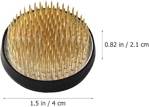 1pièce Base De Pique-fleurs Cuivre Avec Aiguille Antidérapante Pour Arrangement Floral Outil De Décoration Pour Ikebana Et Fleurs Fraîches - Nail Gallerys