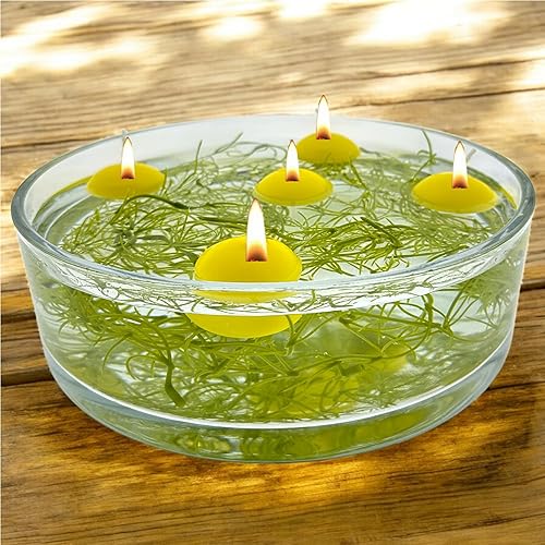 Benza Bougies flottantes jaune citronnelle Ø 45 x 30 mm – 100 pièces - Nail Gallerys