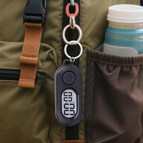 Horloge Chronomètre - Montre Compteur De Temps pour Sports Extérieurs,Horloge Compte à Rebours de Taille Poche doté d'un Écran LCD pour Douche, Études, Cuisine, Salle de Sport, Entraînement - Nail Gallerys