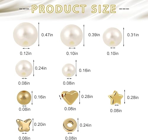 800pcs Kit de Perles de Bracelet, Kit de Fabrication de Bracelet Bricolage Perles de Nacre pour la Fabrication de Bijoux pour Adultes Filles Fournitures de Fabrication de Bijoux - Nail Gallerys