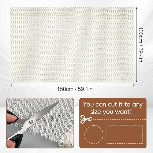 Vicloon sous-Tapis Anti Derapant, 150 x 100 cm Moquette Tapis Stoppeur, PVC Multi-Usage Anti Derapant Tapis, Anti-Glissement Protection Antidérapante pour Tapis, Tiroirs, étagères, Plateau - Nail Gallerys