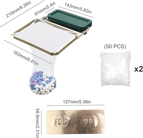 Support de Crépine D'évier, CHSEROK Sink Filter, 100 Sac de Crépine D'évier, Support de Torchon Pliable, Pour Filtrer Les Déchets de Cuisine, Les Légumes, Les Fruits, Les Miettes de Thé - Nail Gallerys