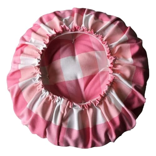 SPeesy Housse Tabouret Rond de Bar en Remplie Coton Perlé Coussin Épais pour Tabouret Rond Housse Assise Rond avec Bande Elastique(21,50cm/20in) - Nail Gallerys