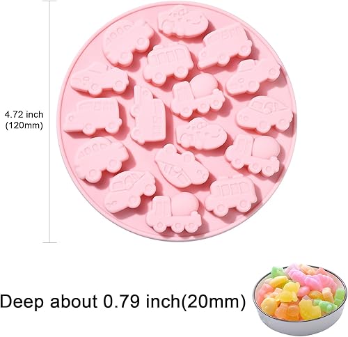 KitBeads Lot de 2 moules en silicone 3D en forme de voiture de trafic - Fabriqués à la main - Pour savon, bougies, loisirs créatifs - Nail Gallerys