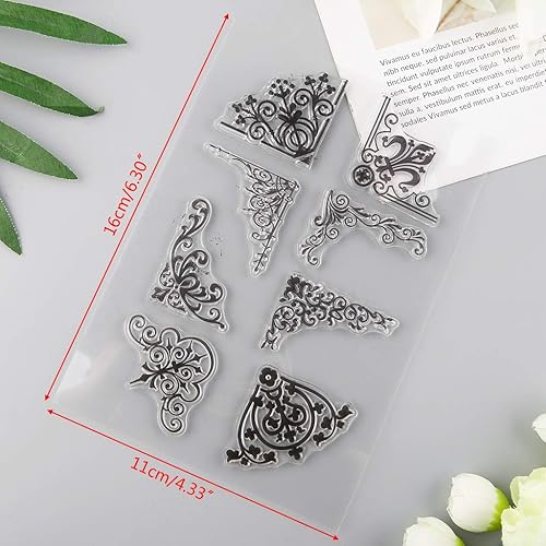 Mya 1Pc Coin Silicone Clear Seal Stamp,Coin Bricolage Silicone Clear Stamp,Coin Timbre De Joint en Silicone Clair pour Décor De Carte Photo Scrapbooking Album Bricolage - Nail Gallerys