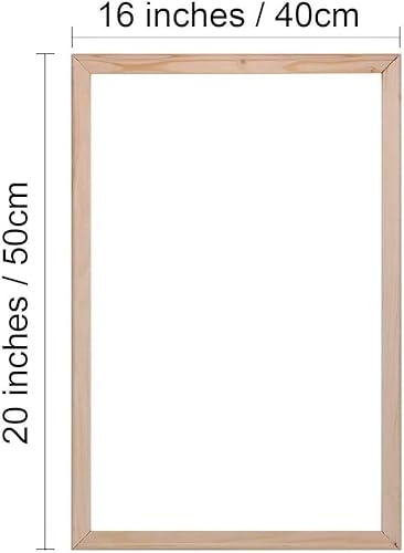 MingSH Kit de châssis avec châssis pour peinture à l'huile et peinture par numéros 4 bandes 40 x 50 cm (50 x 40 cm) - Nail Gallerys