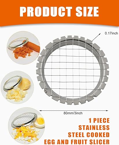 KGDUYC 1PCS Coupe Oeufs Professionnel aluminium robuste, coupe oeuf durs Passe Au Lave-Vaisselle, Fils de Coupe-œufs tension individuelle et stable pour œufs, kiwis, fraises, aliments mous - Nail Gallerys