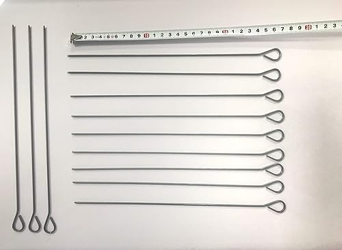 Piques à brochettes plates en inox 420 25cm lot de 100 - Nail Gallerys