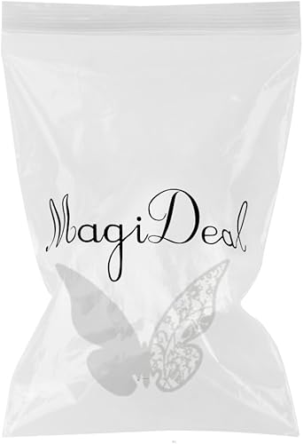 Lot de 50pcs Carte de Verre Marque Place Forme de Papillon Ajouré Décoration de Table pour Mariage (Blanc Glacée) - Nail Gallerys