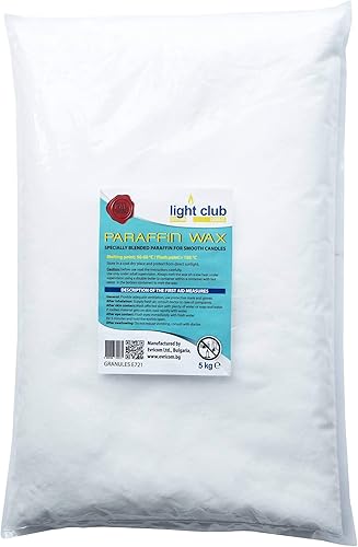 LightClub Cire de paraffine E721 pré-mélangée pour la fabrication des bougies lisses, poudre, 5 kg - Nail Gallerys