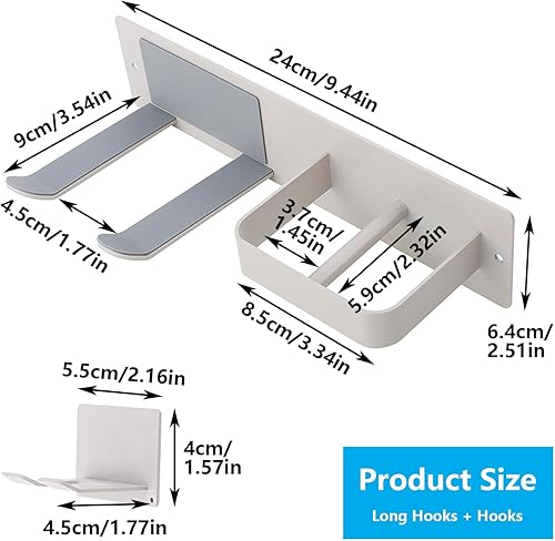 Porte Seche Cheveux Blanc Support Seche Cheveux Et Lisseur Support Autocollant Pour SèCheCheveux Support Seche Cheveux Sans Percage Pour Salle De Bain Acier Inoxydable Porte Seche Cheveux Sans Percage - Nail Gallerys