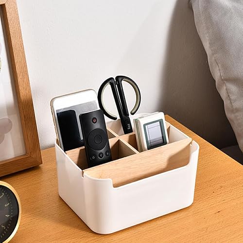 rongweiwang Panier de rangement en plastique organisateur polyvalent avec une forte praticité Durable boîte de rangement en plastique organisateurs de stockage, blanc, Carré - Nail Gallerys