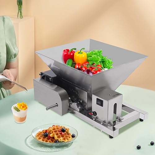 Moulin à fruits électrique en acier inoxydable – Broyeur à fruits, pain et sucre – Moteur 60 W, capacité de 44 lbs/h, utilisation facile, pour la cuisine ou le commerce - Nail Gallerys
