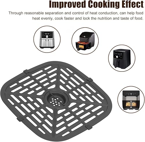 Air Fryer Accessoires, Plateau De Remplacement Pour Friteuse à Air, Plateau De Friteuse à Air Polyvalent De 21 Cm, Panier De Friteuse à Air En Acier Inoxydable, Plateau De Rechange Pour Friteuse à Air - Nail Gallerys