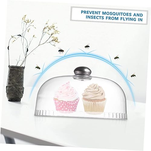 Zerodeko 2Pièces Couvre Plat Transparent Protection Alimentaire Poussière Pour Desserts Couvercles Aliments - Nail Gallerys