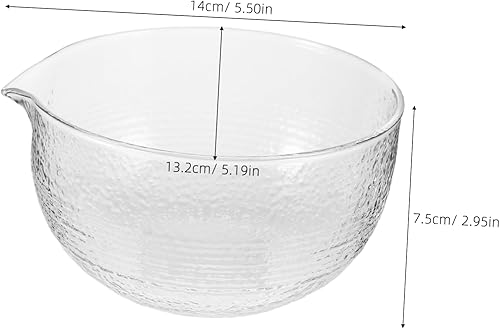 HEALEEP Bol à Matcha Verre Transparent Avec Bec Verseur Accessoire Pour Cérémonies De Thé Élévation De Expérience De Dégustation - Nail Gallerys