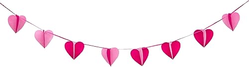 Oblique Unique® Guirlande en forme de cœur rose - Nail Gallerys