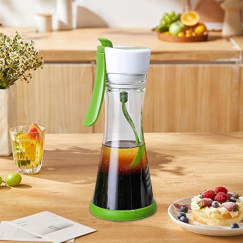 Baoblaze Mélangeur de récipient de vinaigrette, bouteille de salade manuelle, sans gouttes, pour vinaigrette, Shaker pour Restaurant - Nail Gallerys