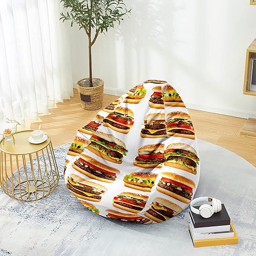 Mateju Pouf Poire Adulte et Enfants, Décoration Gourmandes 3D Pouf Geant Chambre, Bean Bag Chair, pour Grand Canapé, Chaise Longue Grande, Fauteuil de Salon pour Intérieur Extérieur (Déjeuner,XL) - Nail Gallerys