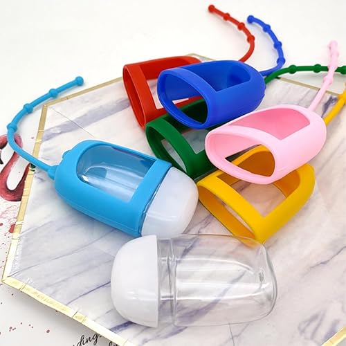 Suammiitstrieadea Lot de 10 flacons rechargeables pour désinfectant en polyéthylène et silicone - Transparents et respectueux de l'environnement - Nail Gallerys