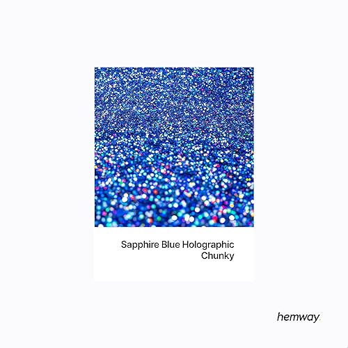 Paillettes pour shaker artisanal gobelets en résine holographique bleu saphir cartes bijoux de Noël bougies épaisses cosmétiques pour ongles et visage 130 g/4,6 oz - Nail Gallerys