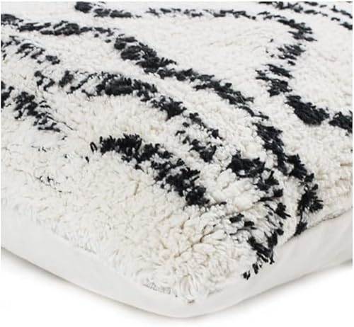 Générique Coussin berbere Ethno - 40 x 60 cm - Beige Naturel et Noir - Nail Gallerys